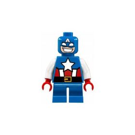 Lego SH0250 Captain America Short Legs Minifigür
