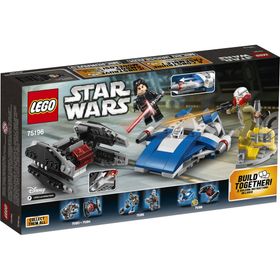 Lego Star Wars The Last Jedi A-Wing vs. TIE Silencer Microfighte