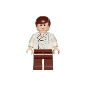 Lego SW0278 Star Wars Han Solo White Shirt With Wrinkles on Front Minifigür