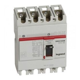 Legrand 027038 Drx 100N 4 Kutuplu 20 kA 100 A Sabit Tip Kompakt Şalter