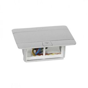 Legrand 054011 4 Modül Mat Alüminyum Donalabilir Masa Döşeme Altı Buat