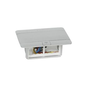 Legrand 054011 4 Modül Mat Alüminyum Donalabilir Masa Döşeme Altı Buat