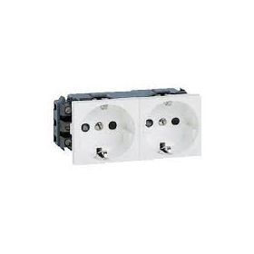 Legrand 077602 4 Modül Sistem Armada İkili Topraklı Beyaz Priz