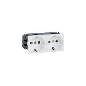 Legrand 077602 4 Modül Sistem Armada İkili Topraklı Beyaz Priz