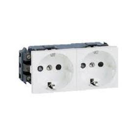 Legrand 077602 4 Modül Sistem Armada İkili Topraklı Beyaz Priz