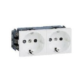 Legrand 077602 4 Modül Sistem Armada İkili Topraklı Beyaz Priz