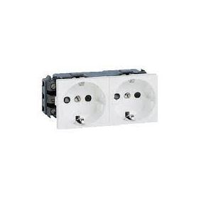 Legrand 077602 4 Modül Sistem Armada İkili Topraklı Beyaz Priz