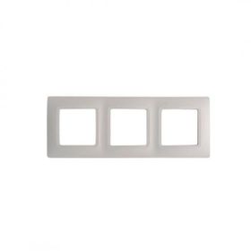 Legrand 3245067673331 767333 Salbei Beyaz Üçlü Dikey Çerçeve
