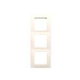 Legrand 3245067673331 767333 Salbei Beyaz Üçlü Dikey Çerçeve