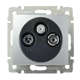 Legrand 3245067701362 TV RD Sat Priz Sonlu 2400 Mhz Valena Alüminyum