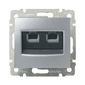 Legrand 3245067701393 RJ11 4 Kontak 2 Çıkış Valena Alüminyum