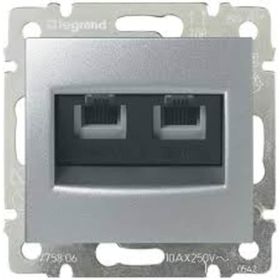 Legrand 3245067701393 RJ11 4 Kontak 2 Çıkış Valena Alüminyum