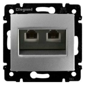 Legrand 3245067701393 RJ11 4 Kontak 2 Çıkış Valena Alüminyum