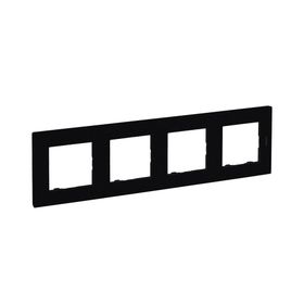 Legrand 3414971114319 768674 Raventi Siyah Dörtlü Yatay Çerçeve