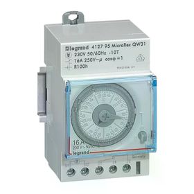 Legrand 412795 Yatay Analog Kadranlı 100 Saat Rezervli 16 Amper 250 Volt Haftalık Zaman Saati