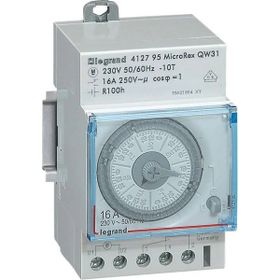 Legrand 412795 Yatay Analog Kadranlı 100 Saat Rezervli 16 Amper 250 Volt Haftalık Zaman Saati