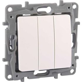 Legrand 767103 Salbei Beyaz Üçlü Anahtar