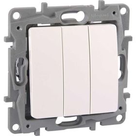 Legrand 767103 Salbei Beyaz Üçlü Anahtar
