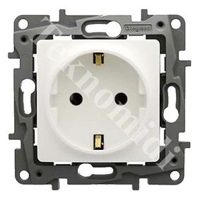 Legrand 767115 Salbei Beyaz Çocuk Korumalı Topraklı Priz
