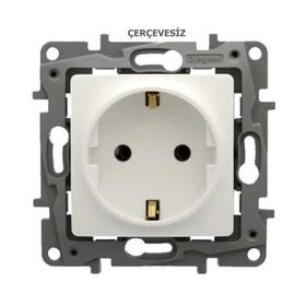 Legrand 767115 Salbei Beyaz Çocuk Korumalı Topraklı Priz