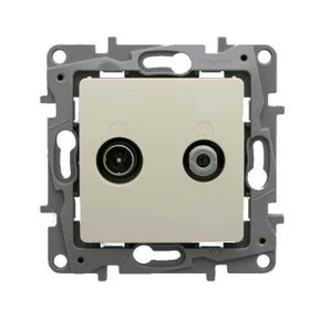 Legrand 767123 Salbei Beyaz Geçişli 15db Tv Priz