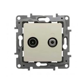 Legrand 767123 Salbei Beyaz Geçişli 15db Tv Priz