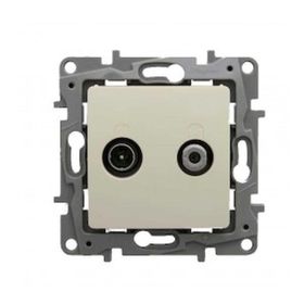 Legrand 767123 Salbei Beyaz Geçişli 15db Tv Priz