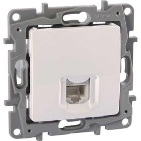 Legrand 767129 Salbei Beyaz 1 Çıkışlı Rj11 Telefon Prizi