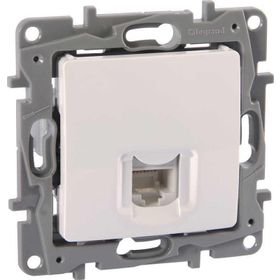 Legrand 767129 Salbei Beyaz 1 Çıkışlı Rj11 Telefon Prizi