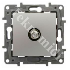 Legrand 767225 Tv F Tipi Alüminyum Salbei Serisi Priz