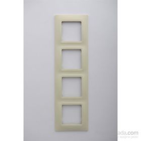 Legrand 767334 Salbei 4'lü Bej Çerçeve