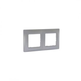 Legrand 767352 Salbei Alüminyum İkili Çerçeve