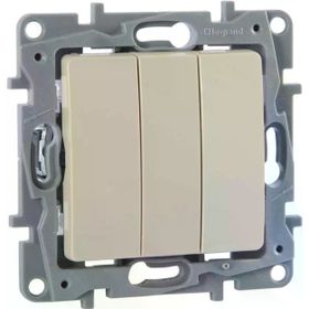Legrand 767403 Salbei Üçlü Bej Anahtar