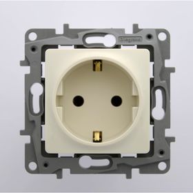 Legrand 767416 Salbei Bej İkili Topraklı Priz