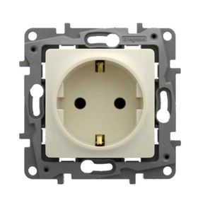Legrand 767416 Salbei Bej İkili Topraklı Priz
