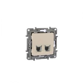 Legrand 767430 Salbei Bej 2 Çıkışlı Rj11 Telefon Prizi