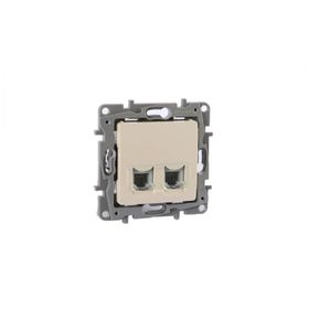 Legrand 767430 Salbei Bej 2 Çıkışlı Rj11 Telefon Prizi