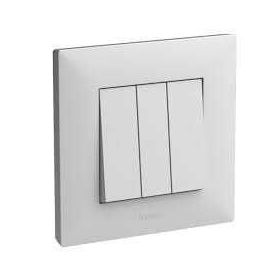 Legrand 768103 Raventi Beyaz Üçlü Anahtar