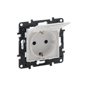 Legrand 768118 Raventi Beyaz Kapaklı Topraklı Priz
