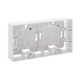 Legrand 768148 Raventi Beyaz İkili Sıva Üstü Kasa
