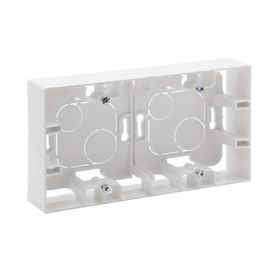 Legrand 768148 Raventi Beyaz İkili Sıva Üstü Kasa