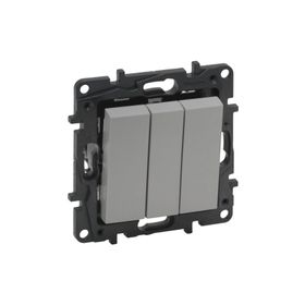 Legrand 768203 3'lü Raventi Alüminyum Anahtar