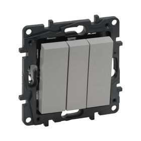 Legrand 768203 3'lü Raventi Alüminyum Anahtar