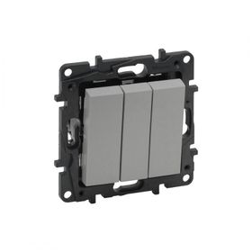 Legrand 768203 3'lü Raventi Alüminyum Anahtar