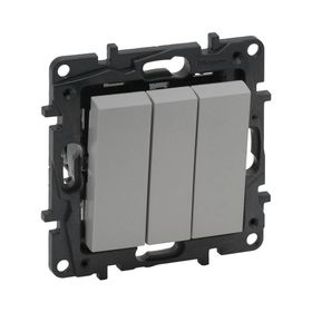 Legrand 768203 3'lü Raventi Alüminyum Anahtar