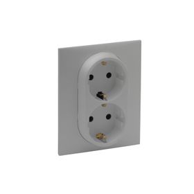 Legrand 768216 Raventi Alüminyum İkili Topraklı Priz