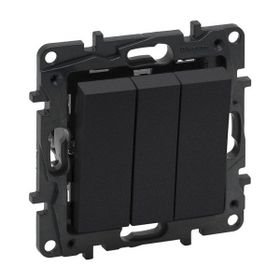 Legrand 768303 Raventi Füme Üçlü Anahtar