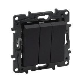 Legrand 768303 Raventi Füme Üçlü Anahtar