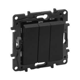 Legrand 768303 Raventi Füme Üçlü Anahtar