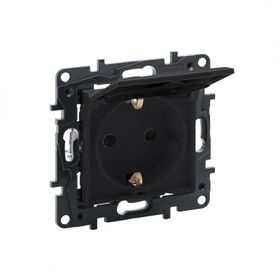 Legrand 768318 Raventi Füme Kapaklı Topraklı Priz